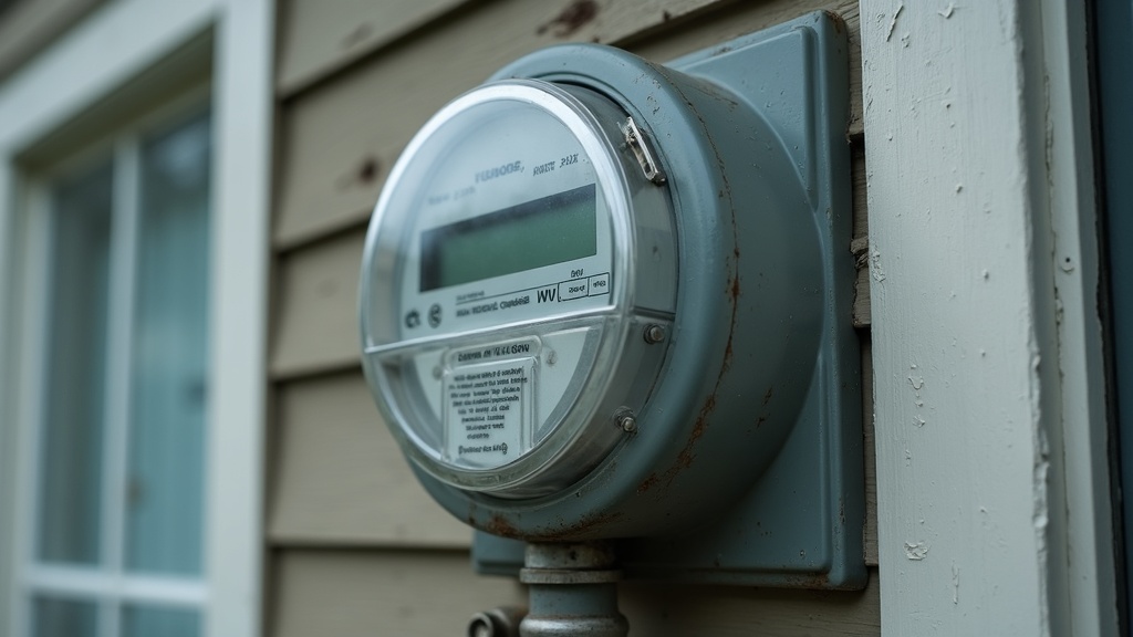 Residential utility meter used to track community solar credits