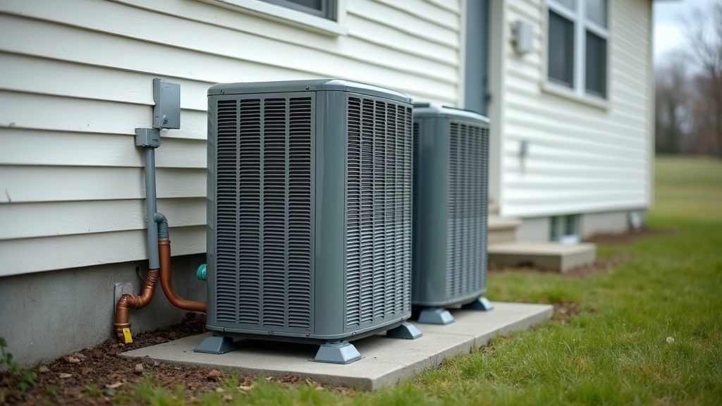 Outdoor heat pump unit installed beside a house, illustrating heat pumps vs traditional HVAC systems