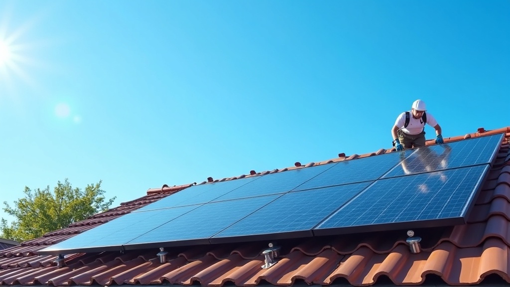 Rooftop solar panels installed on a home, illustrating how solar tax credits and rebates apply to residential systems