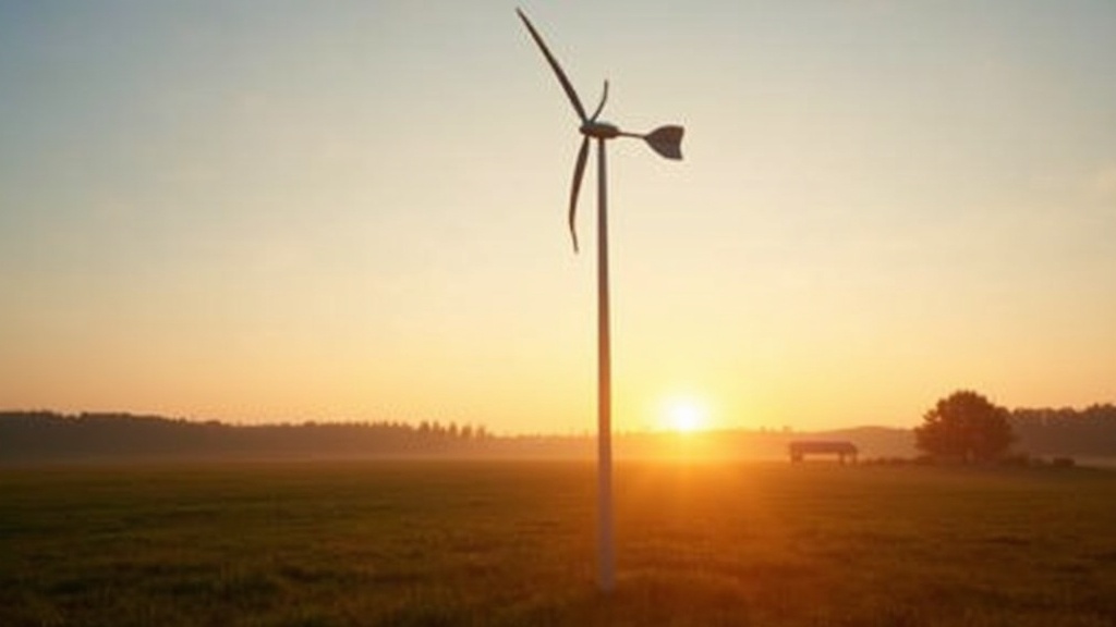Small residential wind turbine mounted on a pole in a backyard, illustrating whether small wind turbines are practical for home use