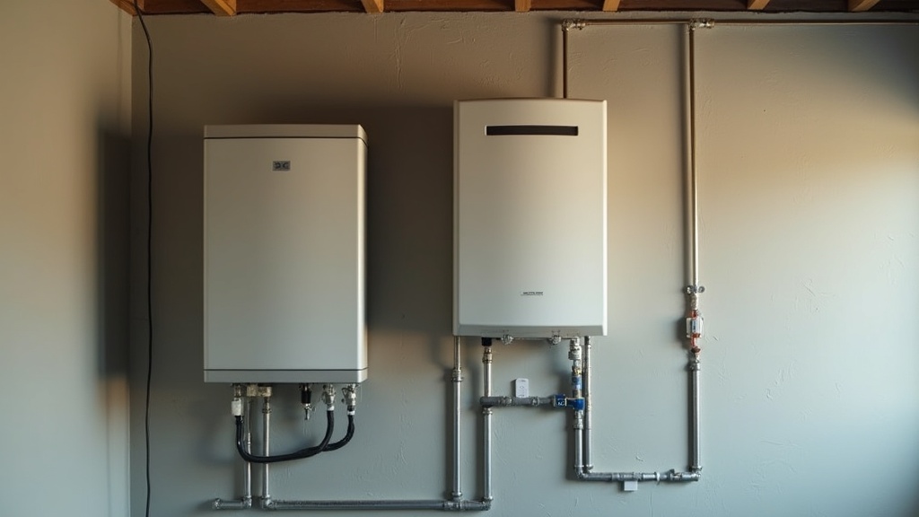 Home solar inverter and electrical panel showing the equipment that converts solar energy for household use